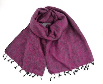 HEATHER NEPALI RECYCLED WOOLLY SHAWL