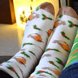 CHRISTMAS ROBIN BAMBOO SOCKS - mens