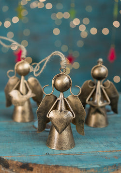 HANGING METAL ANGEL DECORATION