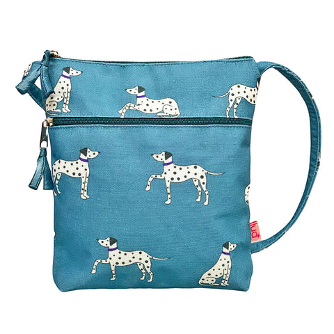 BLUE DALMATIANS CROSS BODY BAG - by Lua