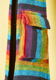 RAINBOW STRIPE GHERI SHOULDER BAG