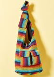 RAINBOW STRIPE GHERI SHOULDER BAG