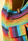 RAINBOW STRIPE GHERI SHOULDER BAG