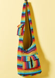 RAINBOW STRIPE GHERI SHOULDER BAG