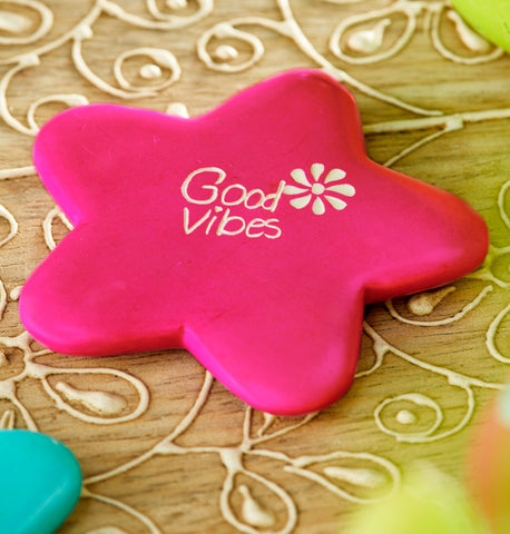 PINK GOOD VIBES PEBBLE