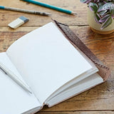CHAKRA CIRCLE LEATHER JOURNAL WITH SEMI PRECIOUS STONES - by Paper High
