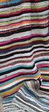MULTI COLOURED RAG RUG RUNNER - 5ft / 150 x 55cm