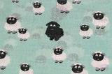 duck egg sheep print fair trade cotton scarf
