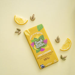 Lemon & Cardamom Dark Chocolate - by Seed & Bean