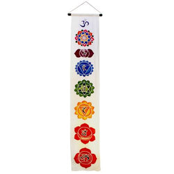 CHAKRA HANGING BANNER - WHITE