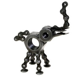 RECYCLED BIKE CHAIN & NUT ELEPHANT ORNAMENT - by Noah's Ark