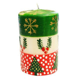 HANDPAINTED CHRISTMAS CANDLE