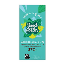 Cornish Sea Salt & Lime Chocolate - by Seed & Bean