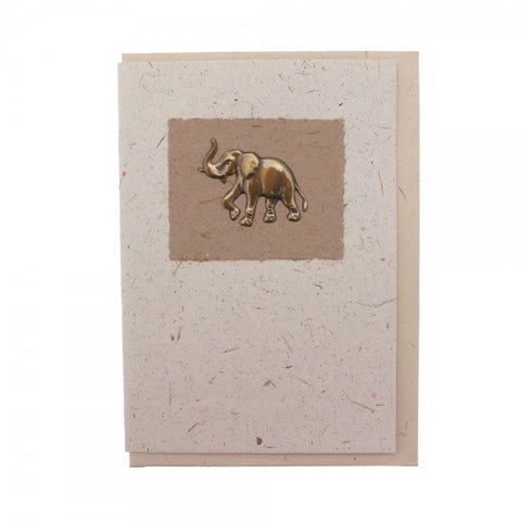 ELEPHANT DUNG GREETINGS CARD - by Paper High