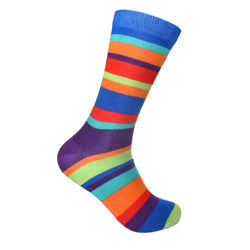 MULTI STRIPE BAMBOO SOCKS - mens