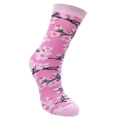 CHERRY BLOSSOM BAMBOO SOCKS - ladies