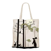 Moon Gazing Hare Recycled Cotton Tote Bag