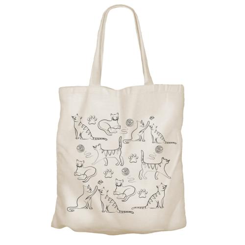 Cats Recycled Cotton Tote Bag