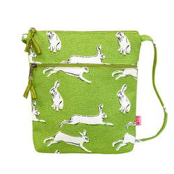 LIME GREEN HARE CROSS BODY BAG - by Lua