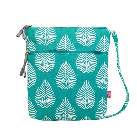 AQUA LEAF CROSS BODY BAG - by Lua