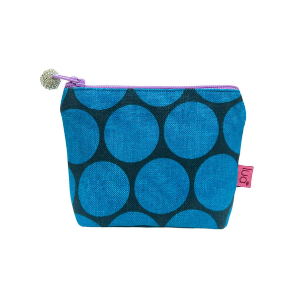 BLUE CIRCLES COIN PURSE - by Lua