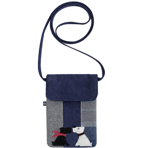 TWEED APPLIQUE DOGS SLING BAG - by Earth Squared