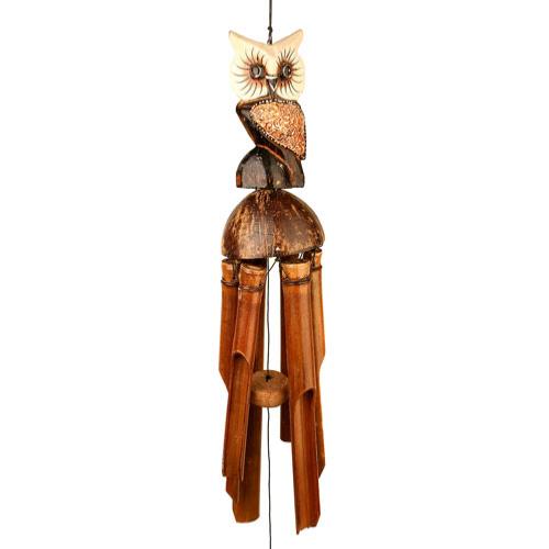 OWL BAMBOO WIND CHIME