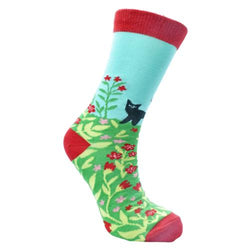 CAT IN MEADOW BAMBOO SOCKS - mens
