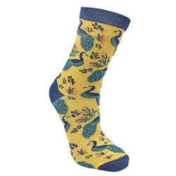 PEACOCK BAMBOO SOCKS - ladies