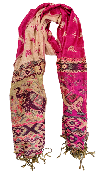 Elephant Cashmere Scarf