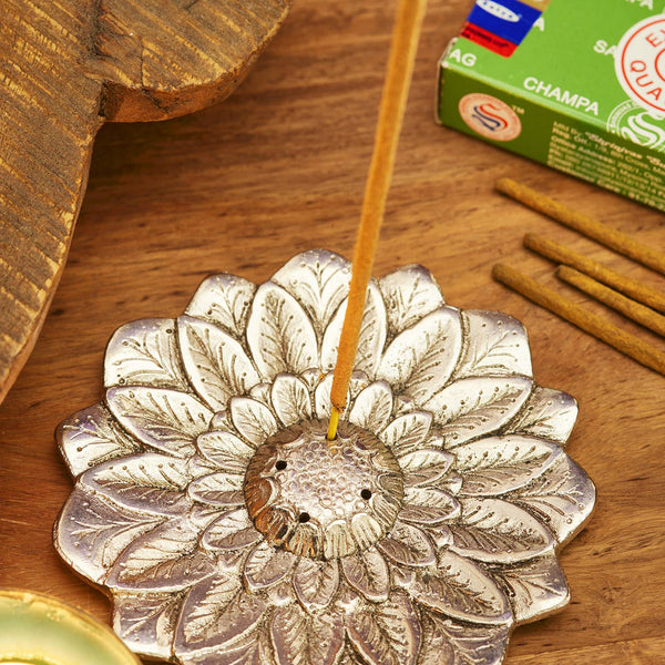 LOTUS ALUMINIUM INCENSE HOLDER