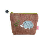 HEDGEHOG HERRINGBONE COIN PURSE - by Lua