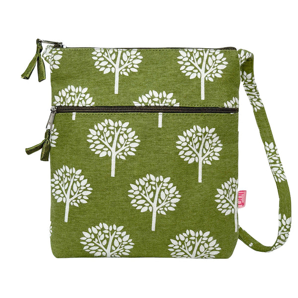 OLIVE GREEN TREE CROSS BODY BAG - by Lua