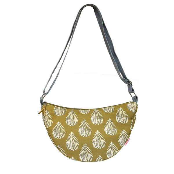 CUMIN LEAF HALF MOON BAG - by Lua