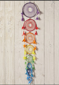 LARGE RAINBOW CHAKRA DREAMCATCHER