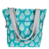 AQUA LEAF TOTE BAG - by Lua