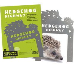 HEDGEHOG HIGHWAY SIGN