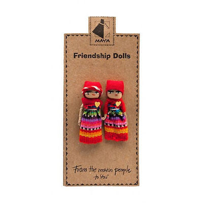 Fair trade Guatemalan friendship worry dolls