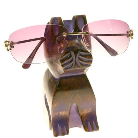 MANGO WOOD DOG SPECTACLES / GLASSES STAND