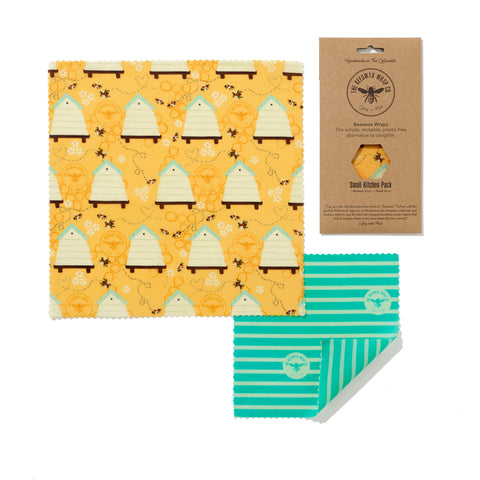 BEESWAX WRAPS SMALL KITCHEN PACK - beehive