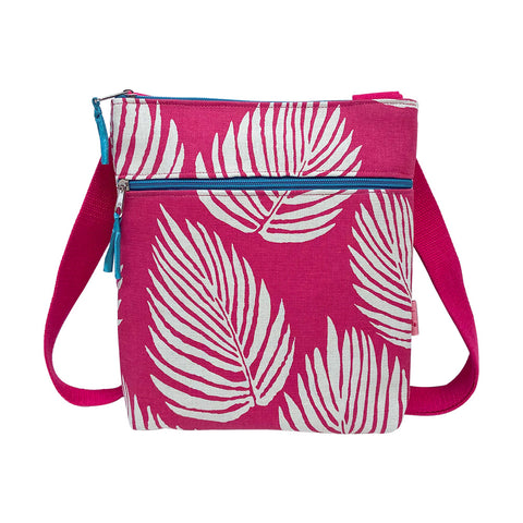 PINK FERN MESSENGER BAG - by Lua