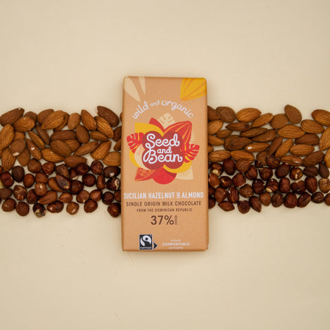 Sicilian Hazelnut & Almond Milk Chocolate - by Seed & Bean