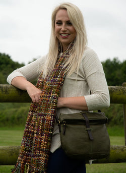 CHUNKY TWEED SCARF - by Cool Trade Winds