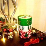 HANDPAINTED CHRISTMAS CANDLE
