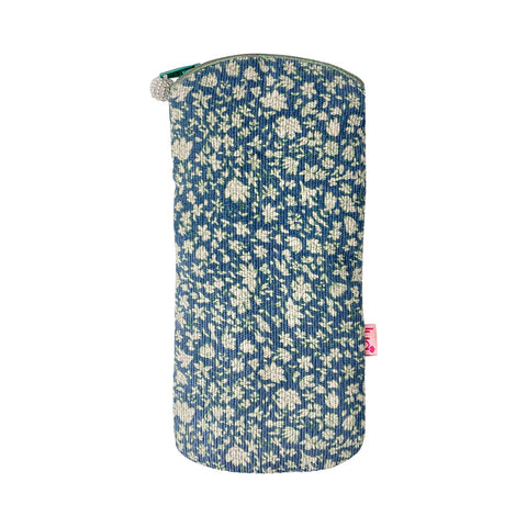 BLUE FLORAL GLASSES POUCH - by Lua