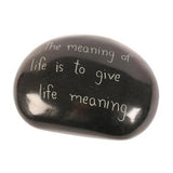 SOAPSTONE SENTIMENT PEBBLES / PAPERWEIGHTS