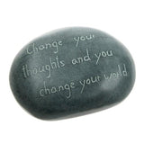 SOAPSTONE SENTIMENT PEBBLES / PAPERWEIGHTS