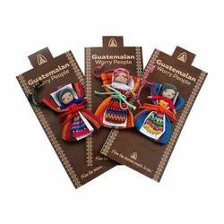 LARGE GUATEMALAN WORRY DOLL ON CARD